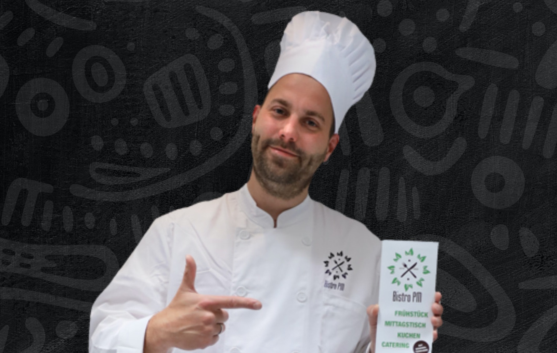 Philipp Rieder hat im Bistro PM weiterhin die Kochmütze auf. Foto: Rieder